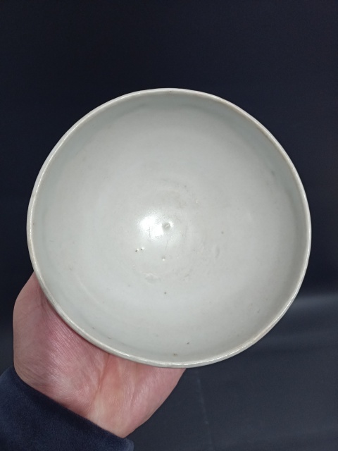 古玩陶瓷【元代】景德鎮窯卵白釉大碗拍賣，當前價格1999元