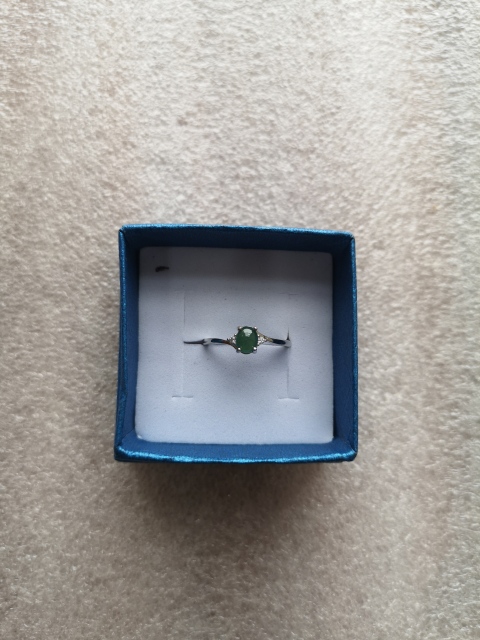 古玩玉器翡翠戒指拍賣,當前價格298元