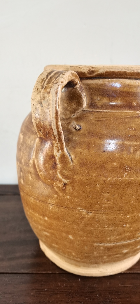 古玩陶瓷褐釉雙系執壺拍賣,當前價格4500元