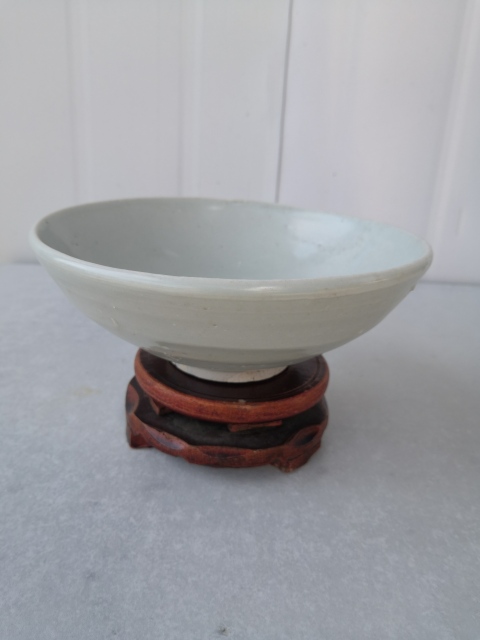 古玩陶瓷景德鎮窯卵白釉大碗拍賣，當前價格1999元
