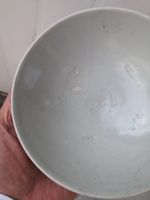 古玩陶瓷景德鎮窯卵白釉大碗拍賣，當前價格1999元
