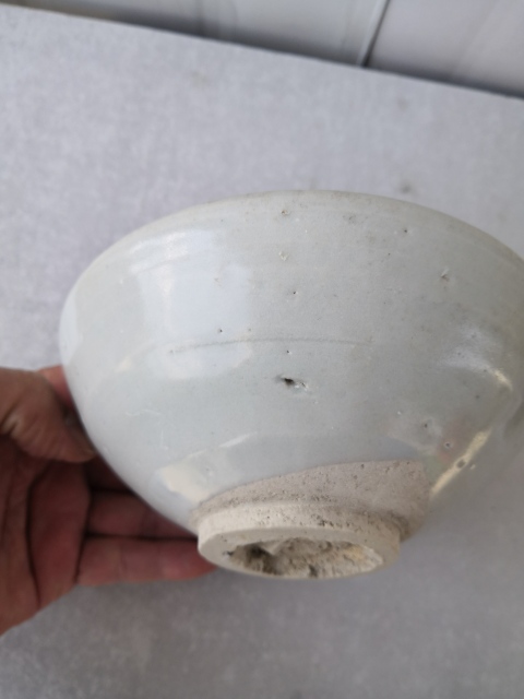 古玩陶瓷景德鎮窯卵白釉大碗拍賣，當前價格1999元