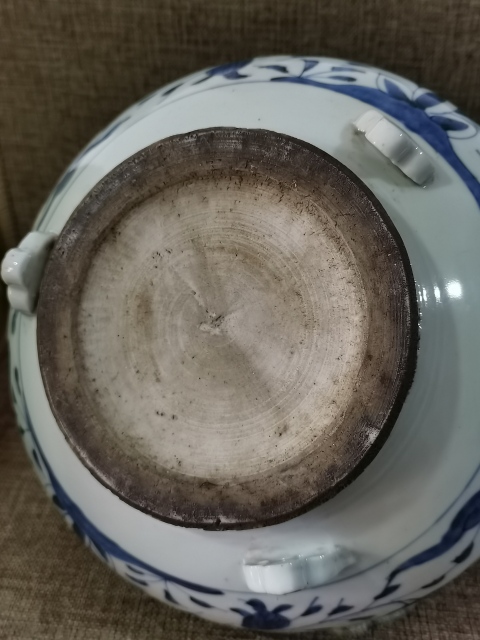 古玩陶瓷【精美大香爐】晚清民國青花香爐拍賣,當前價格1350元
