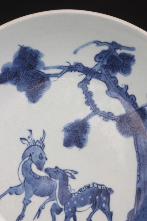 古玩陶瓷【5294】清雍正  青花福祿壽深腹盤拍賣，當前價格6500元