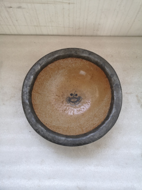 古玩陶瓷哥釉青花花卉紋碗拍賣,當前價格450元