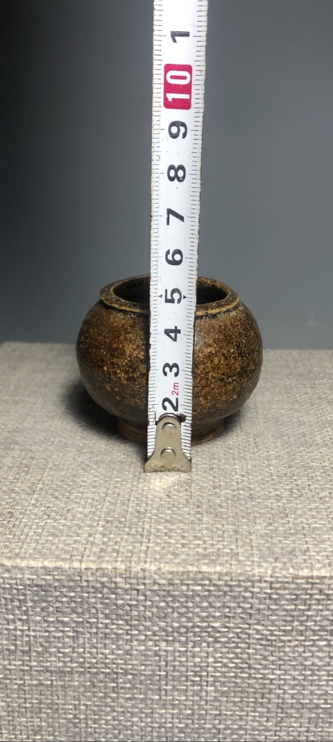 古玩陶瓷【宋代】醬釉茶入拍賣,當前價格1元