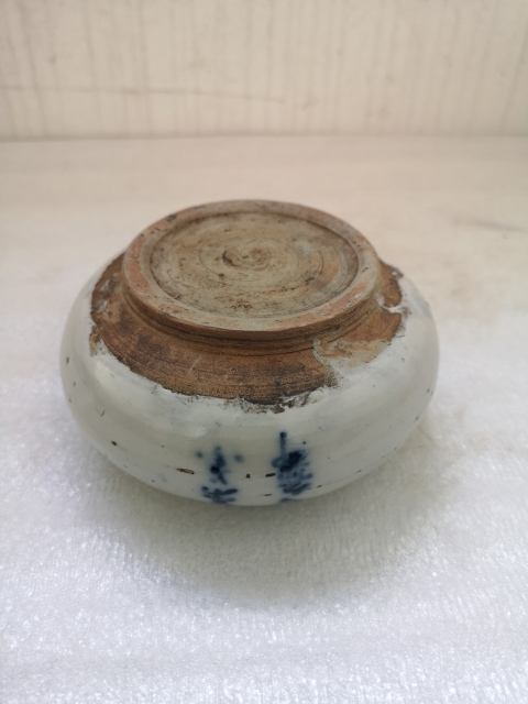 古玩陶瓷磁州窯青花水盂拍賣，當前價格580元