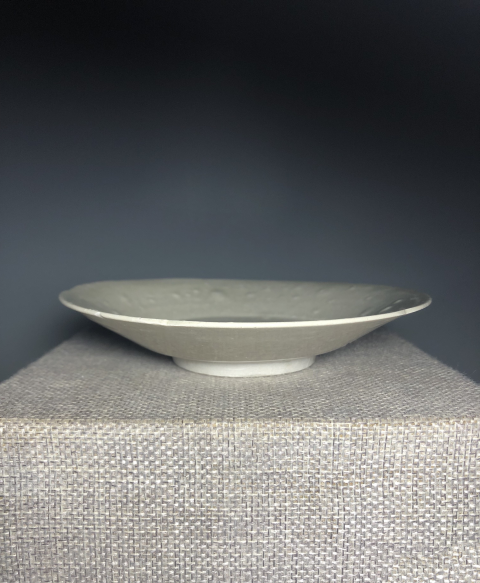古玩陶瓷【宋代】景德鎮(zhèn)窯青白釉葵口洗【估價(jià)大幾千元】拍賣，當(dāng)前價(jià)格1元