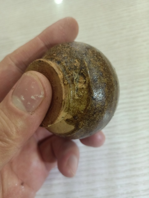 古玩陶瓷【宋代】醬釉茶入拍賣,當前價格1元