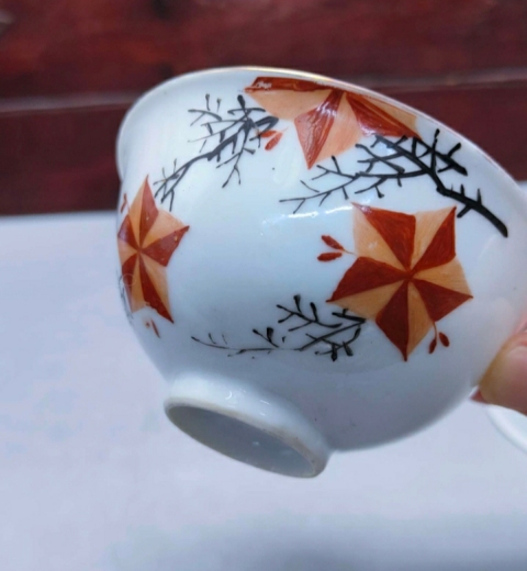 古玩陶瓷江西珍品款花卉紋小碗拍賣，當前價格1298元