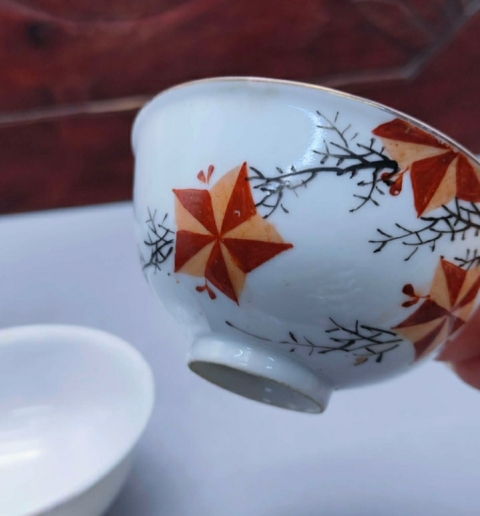 古玩陶瓷江西珍品款花卉紋小碗拍賣，當前價格1298元