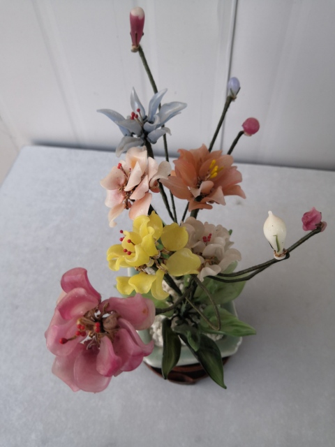 古玩陶瓷瓷胎青釉花盆拍賣，當前價格400元