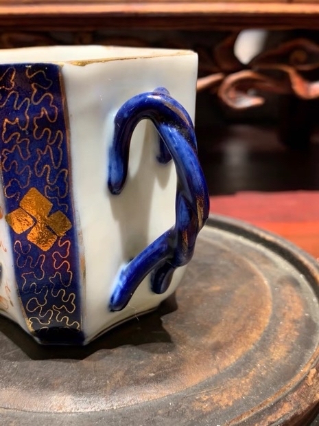古玩陶瓷青花礬紅加彩杯盤拍賣,當(dāng)前價(jià)格480元