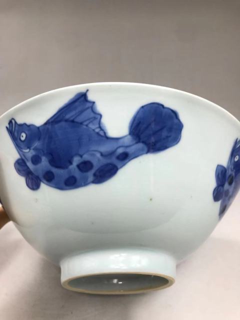 古玩陶瓷魚紋青花碗拍賣,當(dāng)前價格9800元
