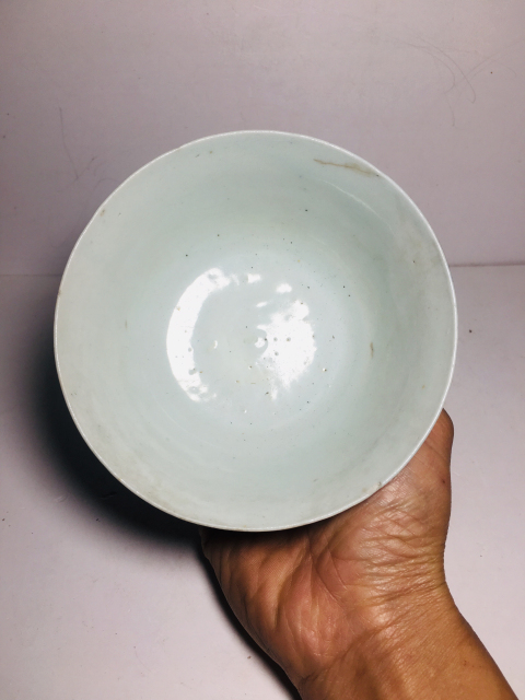 古玩陶瓷團鶴紋青花碗拍賣，當前價格999元