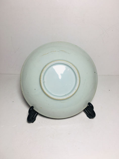 古玩陶瓷花卉紋托盤拍賣，當前價格69元