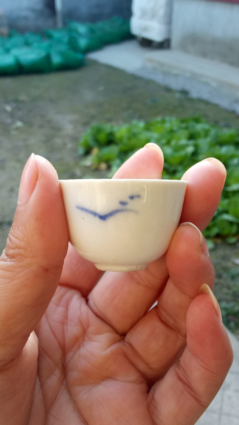 古玩陶瓷【民國】山水紋青花杯拍賣,當(dāng)前價格88元
