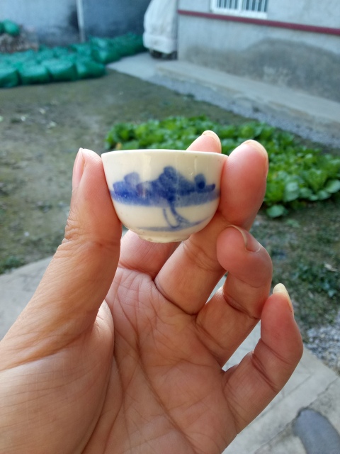 古玩陶瓷【民國】山水紋青花杯拍賣,當(dāng)前價格88元