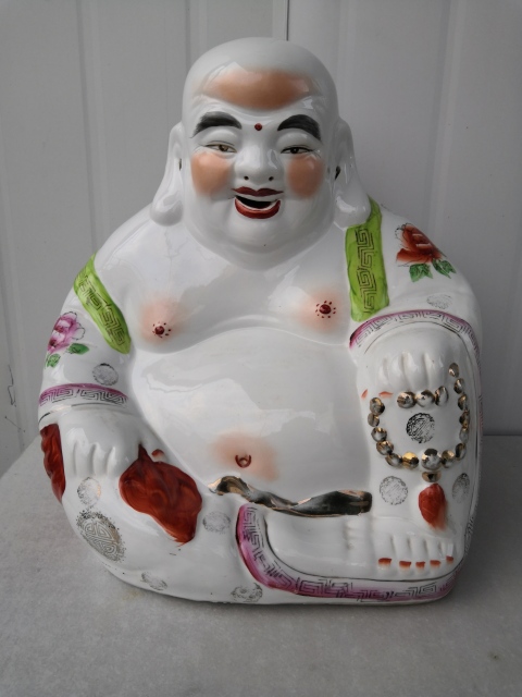 古玩陶瓷彌陀佛塑像拍賣，當前價格388元