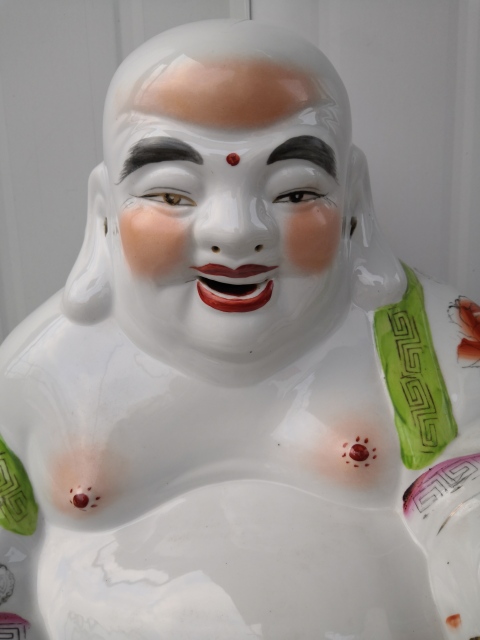 古玩陶瓷彌陀佛塑像拍賣，當前價格388元