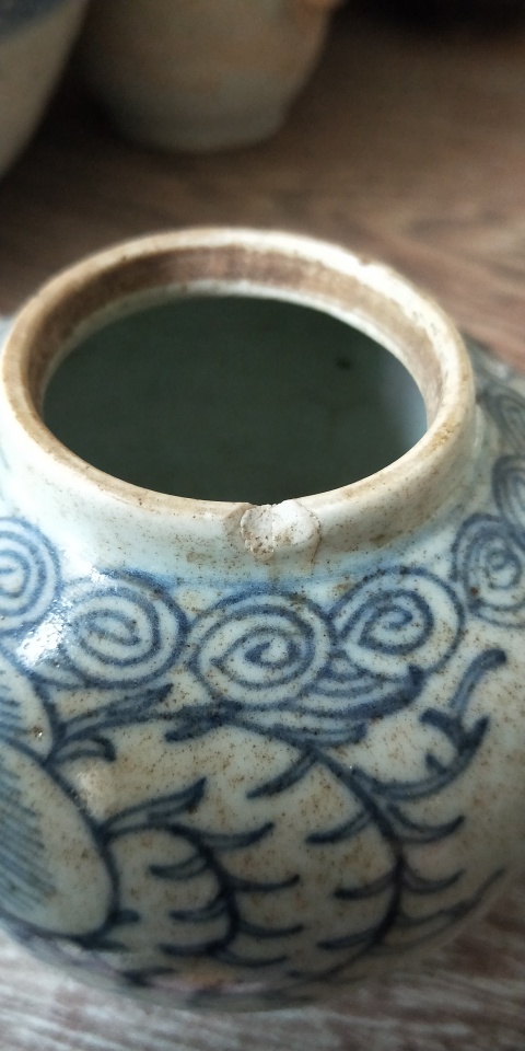古玩陶瓷清代 淡描青花執壺拍賣,當前價格255元