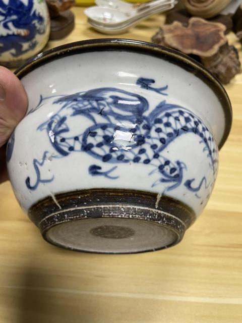 古玩陶瓷清道光 精品青花龍紋香爐(蘇州文物商店庫(kù)出)拍賣(mài),當(dāng)前價(jià)格1700元