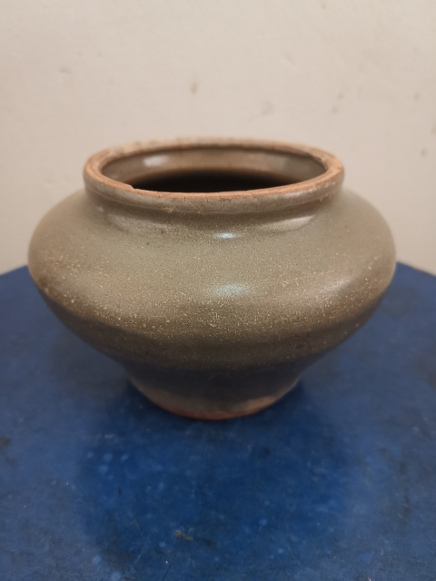 古玩陶瓷龍泉窯青釉罐拍賣,當前價格300元