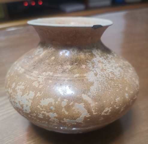 古玩陶瓷洪州窯青瓷撇口瓶拍賣，當前價格2300元