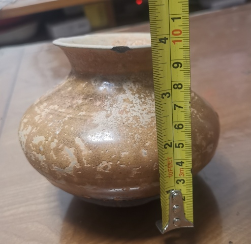 古玩陶瓷洪州窯青瓷撇口瓶拍賣，當前價格2300元