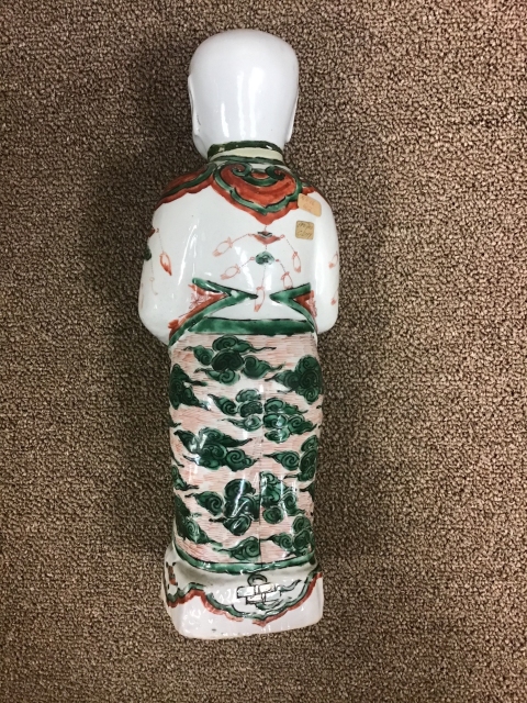 古玩陶瓷五彩童子塑像拍賣，當前價格18800元