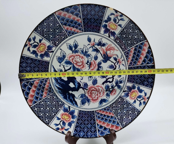 古玩陶瓷花卉紋盤拍賣，當前價格398元