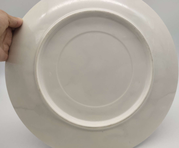 古玩陶瓷花鳥紋青花盤拍賣,當前價格350元