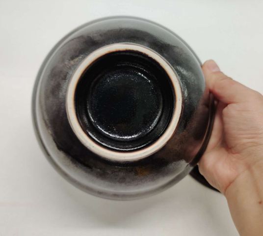 古玩陶瓷黑釉蓋碗拍賣,當前價格260元