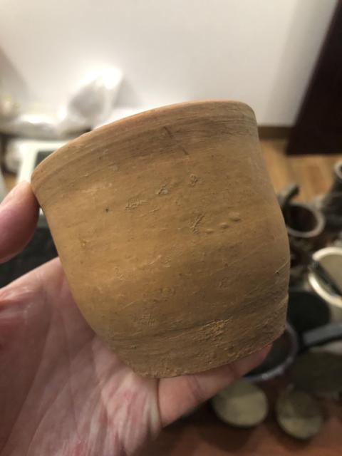 古玩陶瓷清代青釉杯拍賣,當前價格255元