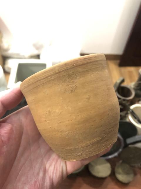 古玩陶瓷清代青釉杯拍賣,當前價格255元