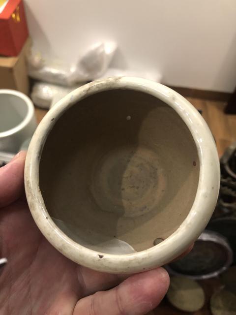古玩陶瓷漳州窯青花山水紋三足缽式香爐拍賣，當前價格399元