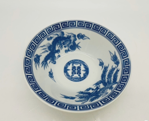 古玩陶瓷鳳紋青花碗拍賣，當(dāng)前價(jià)格220元