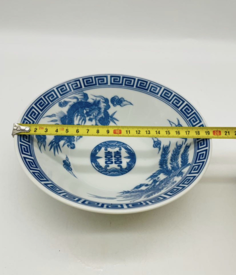 古玩陶瓷鳳紋青花碗拍賣，當(dāng)前價(jià)格220元