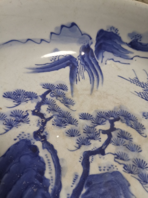 古玩陶瓷青花山水碗拍賣，當前價格1500元