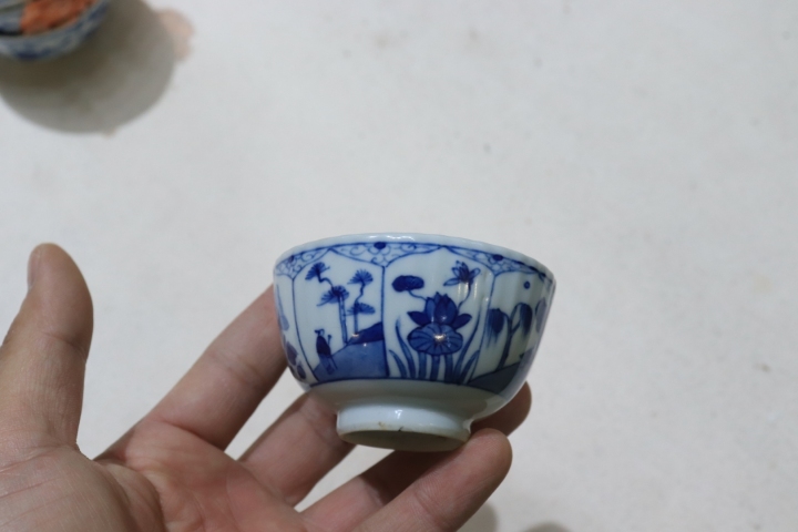 古玩陶瓷青花杯盤拍賣，當前價格6800元