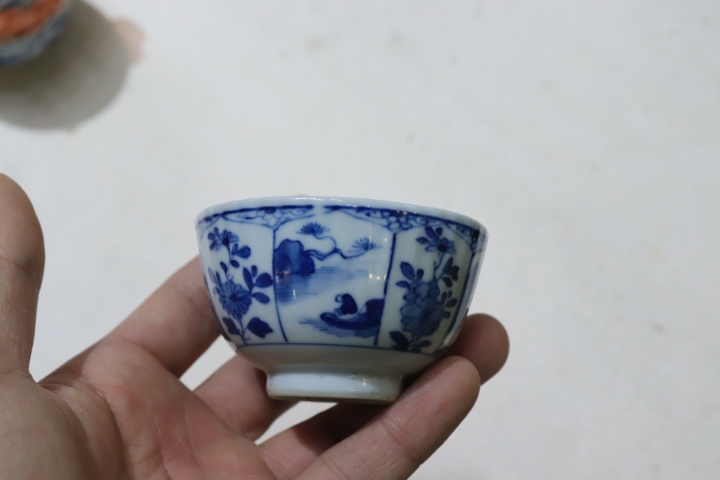 古玩陶瓷青花杯盤拍賣，當前價格6800元