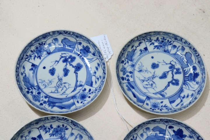 古玩陶瓷青花杯盤拍賣，當前價格6800元