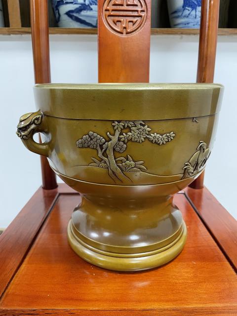 古玩銅器清晚期 （館藏級）大名家宣德銅爐拍賣，當前價格4600元