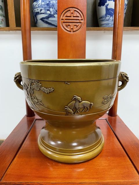 古玩銅器清晚期 （館藏級）大名家宣德銅爐拍賣，當前價格4600元