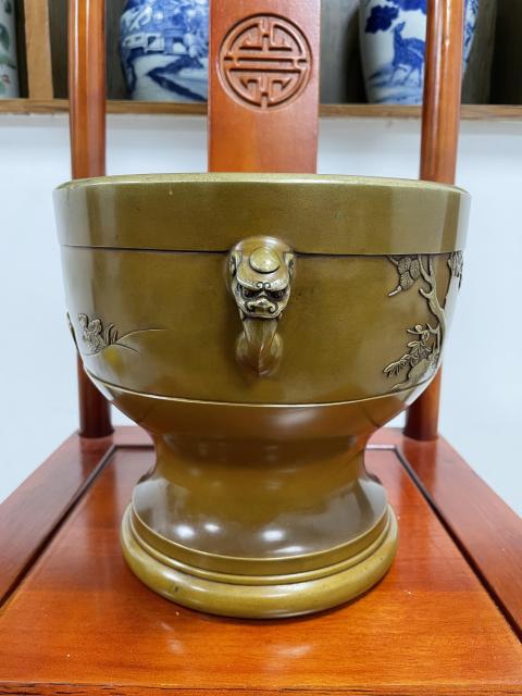 古玩銅器清晚期 （館藏級）大名家宣德銅爐拍賣，當前價格4600元