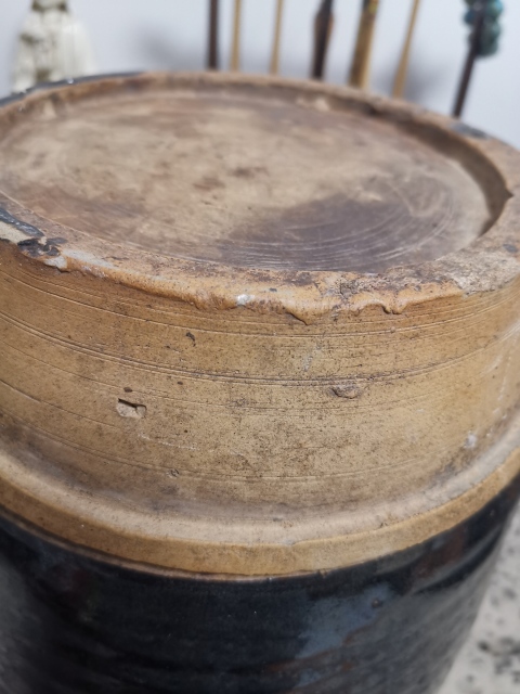古玩陶瓷磁州窯系黑釉雙系罐拍賣，當(dāng)前價(jià)格800元