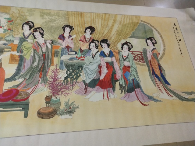 古玩字畫中美協黃光為 金陵十二釵圖帶合影視頻拍賣,當前價格15888元