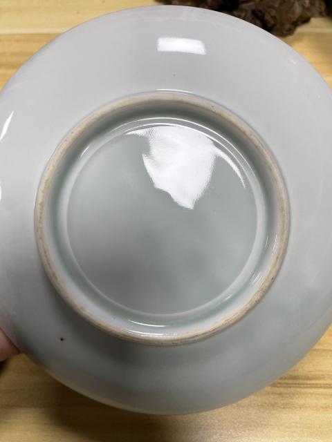 古玩陶瓷民國至解放初 壽字暗刻吉語花鳥紋盤拍賣,當(dāng)前價(jià)格650元