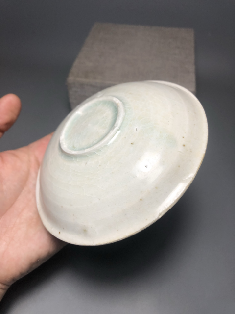 古玩陶瓷【宋代精品】景德鎮青白釉盲口筆洗拍賣,當前價格1元
