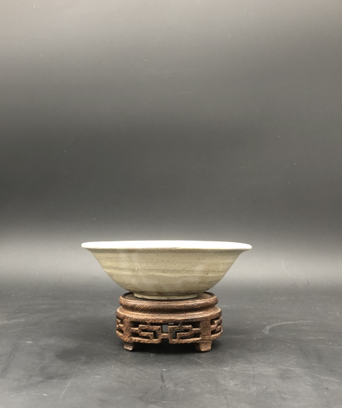 古玩陶瓷定窯斗笠碗拍賣，當(dāng)前價格3500元